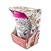 DCI Color Joy Adult Coloring Products, I Am Not A Paper Cup, Custom Travel Coffee Mug, Pink Lid, 12oz Capacity, Hearts Design, White, Ceramic, Spill-Proof