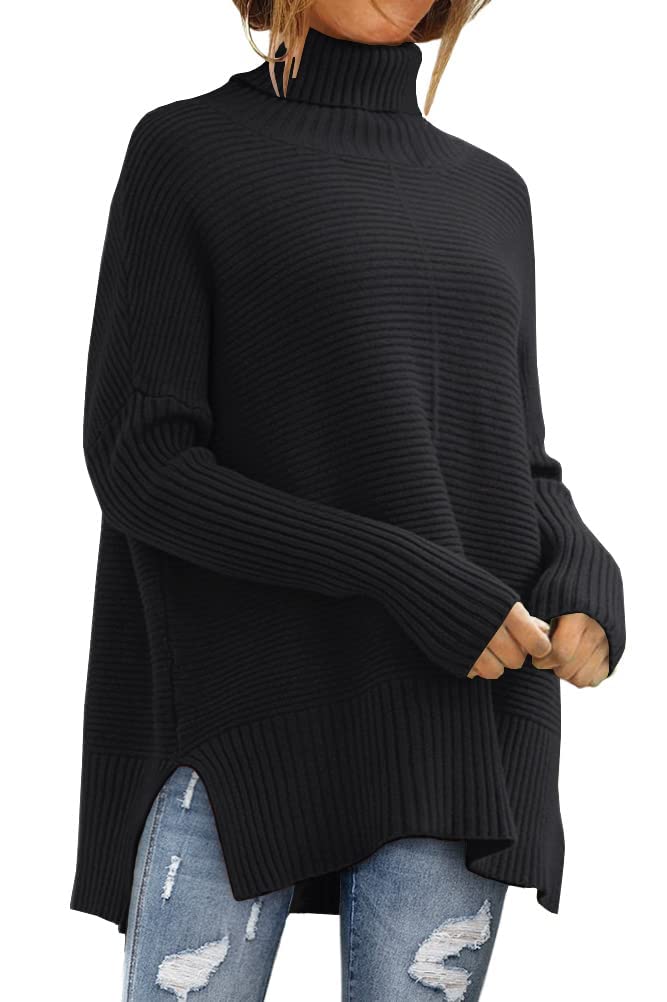 Photo 1 of LILLUSORY Womens Turtleneck Oversized Tunic Early Fall Fashion Must Have Sweaters 2025 Casual Long Pullover Plus Size Winter Cute Poncho Cozy Work Old Money Clothes Outfits Clothing Tops Leggings