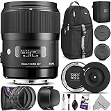 Sigma 35mm F1.4 Art DG HSM Lens For Canon DSLR Cameras W/Sigma USB
Dock & Advanced Photo And Travel Bundle