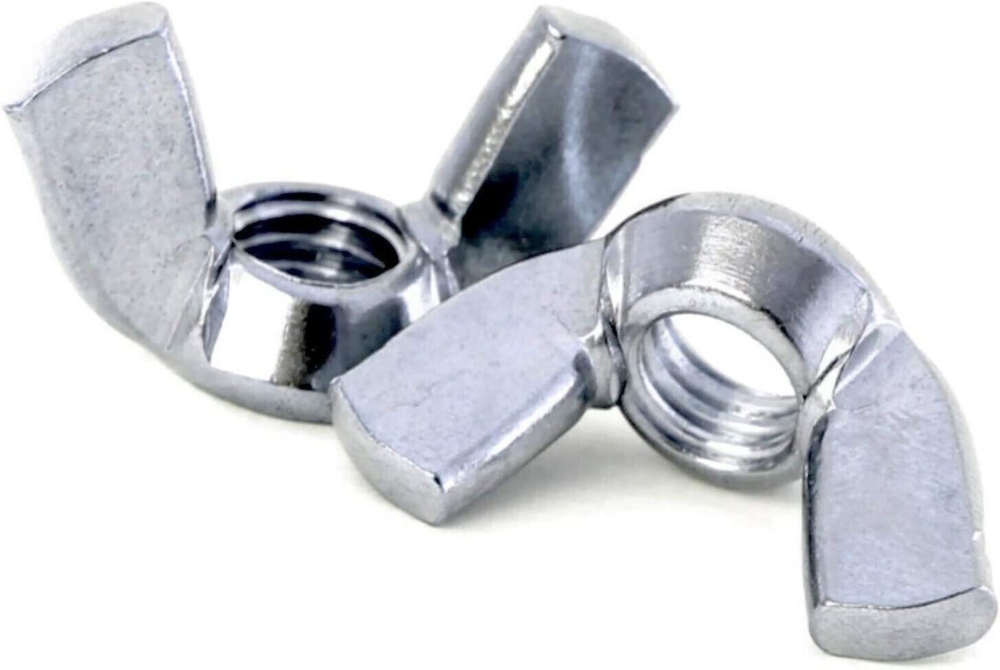Merriway BH07658 Wing Nut Bright Zinc Plated Steel M10-20 Pieces