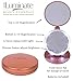 Folding Travel Mirror with Light - 1X and 5X LED Lighted Travel Makeup Mirror, Magnifying, Handheld Mirror, Pouch & Batteries Included, Rose Gold