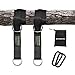 CANWAY Set of 2 Tree Swing Straps Hanging Kit Holds Max 2200 LB with Two Heavy Duty Carabiners (Stainless Steel) - Camping Hammock Accessories (5ft)