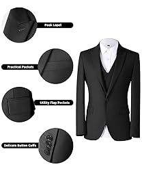 Men's Suits 3 Piece Slim Fit Double Breasted Tuxedo