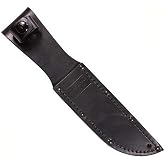 KA-BAR 1256S, Leather Sheath, Black,5-1/4-Inch