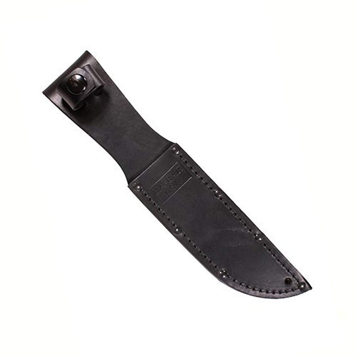 KA-BAR 1256S, funda de cuero, negro, 5-1/4 pulgadas
