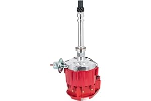 EVERESTWAY Racing Hei Distributor Compatible for Chevy/GMC SBC Small Block 65k coil 7500RPM 305 350 400 Red Cap and Rotor kit Replacement PC6001A HEI JM6500R PE350R