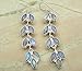 11.80ctw, Genuine Rainbow Moonstone & 925 Silver Plated Dangle Earrings