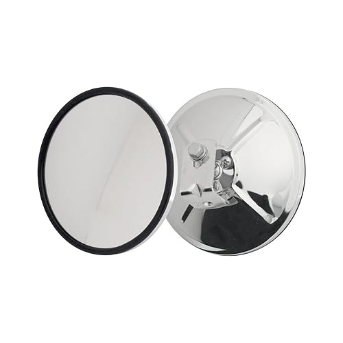 GG Grand General 33260 Chrome 6" Convex Blind Spot Mirror with "L" Bracket