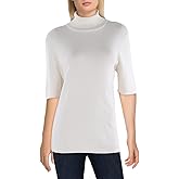Anne Klein Womens Half Sleeve Turtleneck