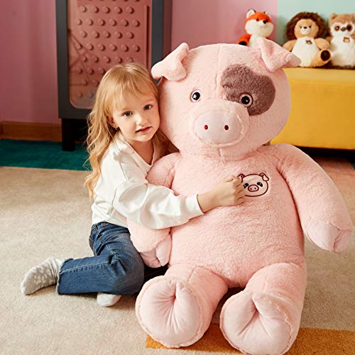 IKASA Giant Pig Stuffed Animal Jumbo Pig Plush Toy Soft Toy Large