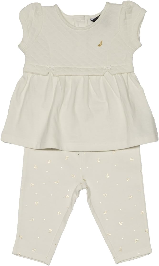 Nautica Girls' Fashion Top with Capri Legging Set