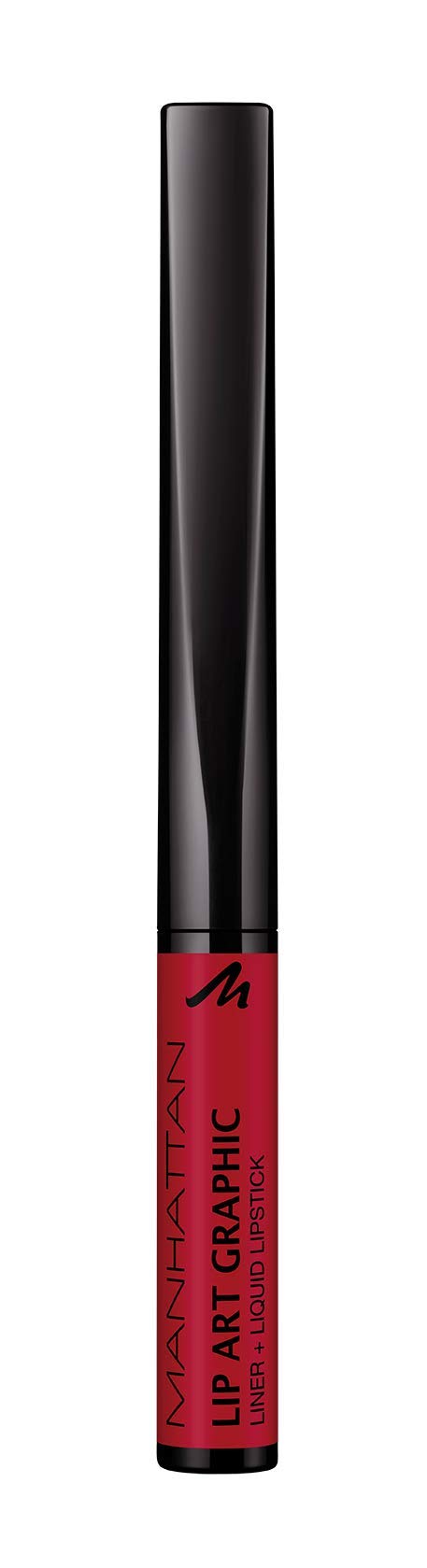 Manhattan Lip Art Graphic 130 Cuff Me in Red Nourishing Lipstick for a Feminine Look Maximum Colour Intensity and Long Lasting