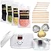 Bluezoo Waxing Kit Electric Wax Warmer with Hard Wax Beans Mini Melting Pot and Wax Applicator Sticks