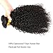 JINREN Brazilian Curly Virgin Hair Bundles 12 14 16inch Natural Black Virgin Brazilian Curly Hair Weave 100% Unprocessed Brazilian Virgin Human Hair Bundles