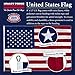 Valley Forge 82221000 American Flag, 8'x12', Multi color