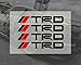 AUTO-P Car Door Sticker Decal For TRD Toyota,(Black and red)2Pack