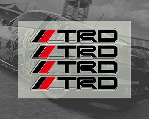 魅了 Auto P車ドアステッカーデカールtrdトヨタ ホワイトレッド B076p7vmtt Cleanusapower Com