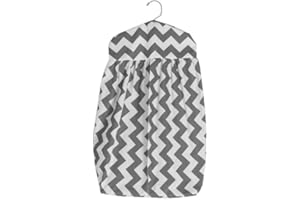 BabyDoll Chevron Diaper Stacker, Grey