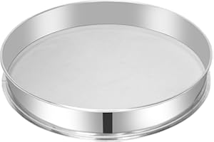 Sidasu Vibrating Sifter Mesh Screen Stainless Steel Vibrating Sieve Mesh Screen 40 Mesh for Dia 19.6" Automatic Powder Sifter Machine