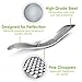 Garlic Press, Crusher & Mincer By BLON’S Family – Heavy Duty Stainless Steel Garlic Rocker – Ergonomic, Practical Design That Allows A Steady Grip – Easy To Use – Eliminates Garlic Odor From Hands