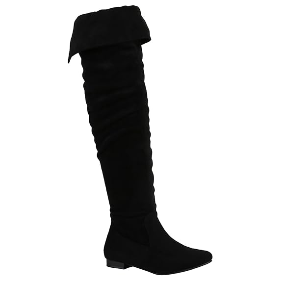 Stiefelparadies Damen Stiefel Overknees Übergrößen Flandell
