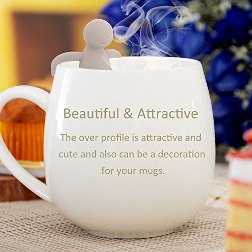 Tea Infuser,Artsdome Stainless Steel Tea Strainer with Smiling Face Zombie Silicone Handle for Tea Lover (1)