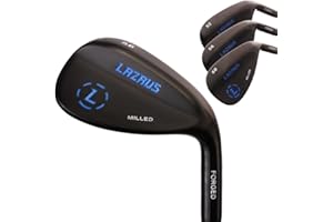 LAZRUS GOLF LAZRUS Premium Forged Golf Wedge Set for Men Or Individual - 50 52 54 56 58 60 64 72 Degree Golf Wedges + Milled Face for More Spin - Great Golf Gift
