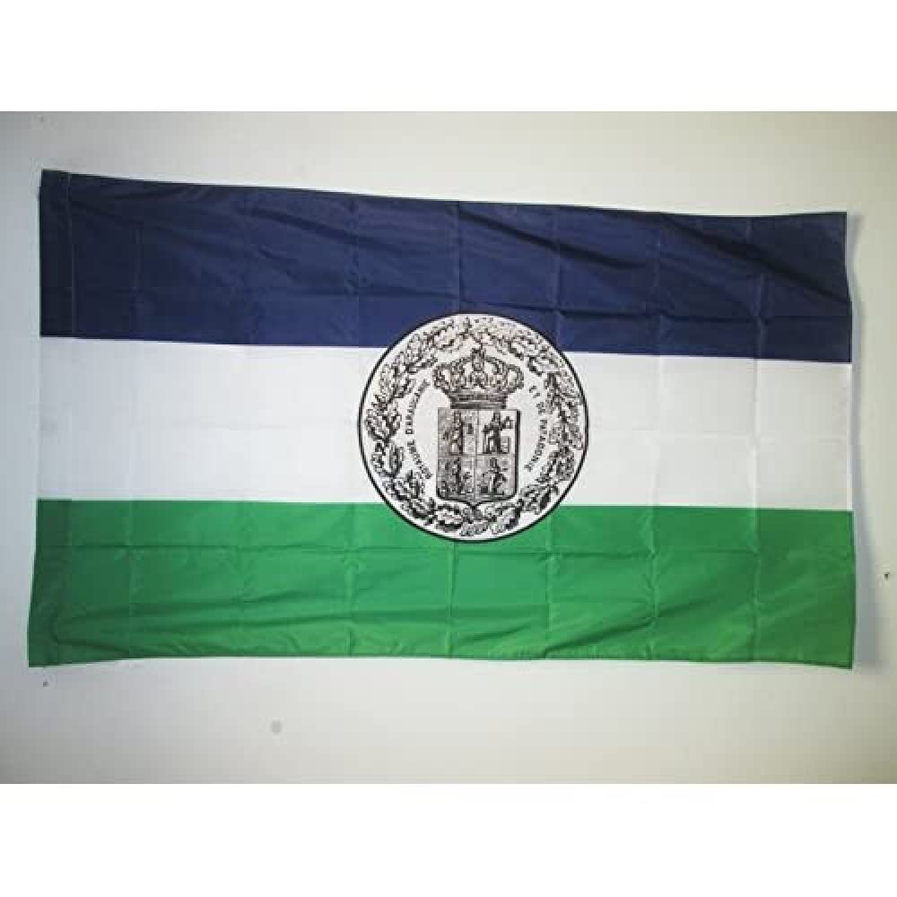 AZ FLAG - Kingdom of Araucanía and Patagonia with arms Flag - 2x3 Ft - New France Banner with Sleeve - 100% Polyester - Fade Resistant - Vivid Colors - 2' x 3' Feet - 90x60 Cm