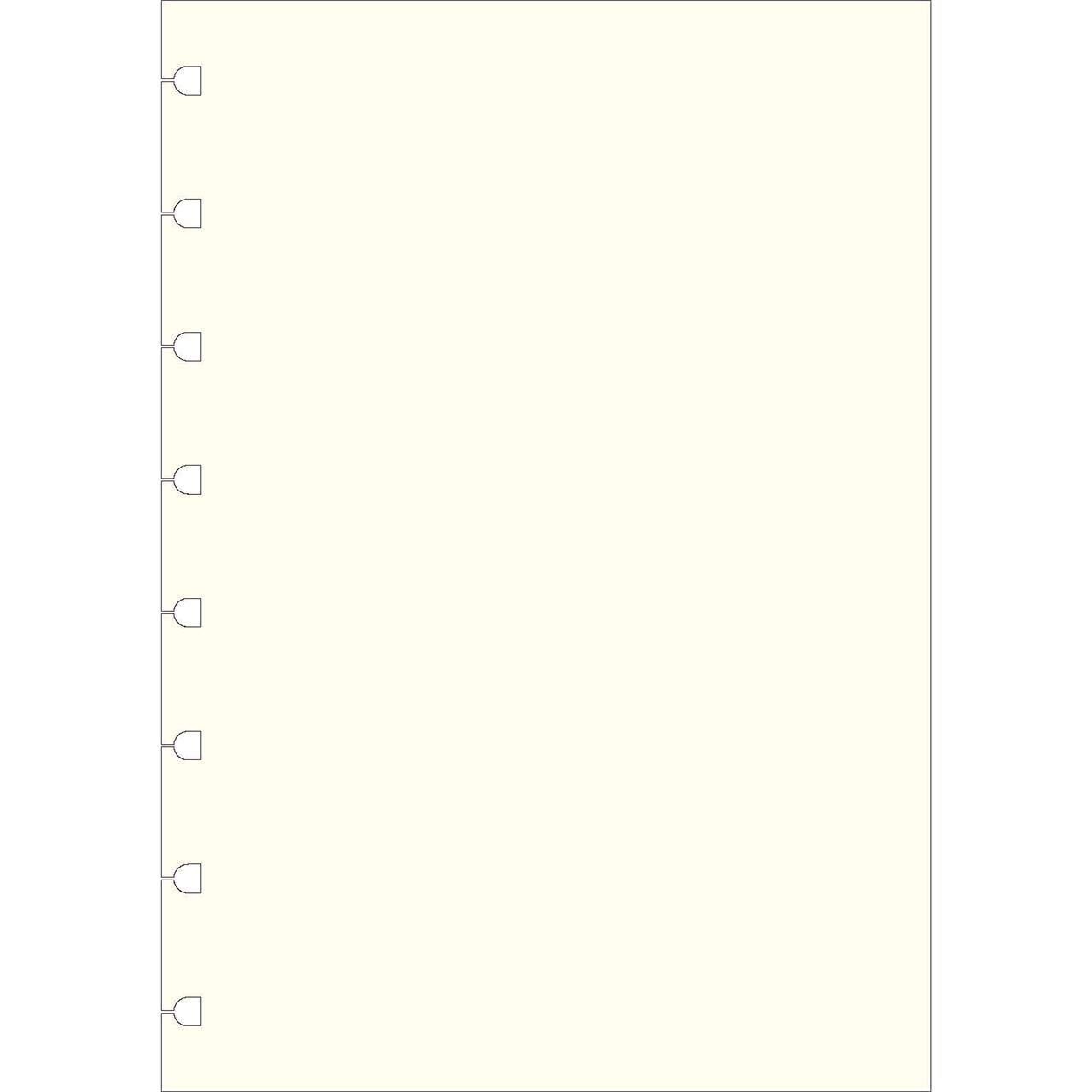 Filofax A5 Plain Notes for Refillable Notebook - White