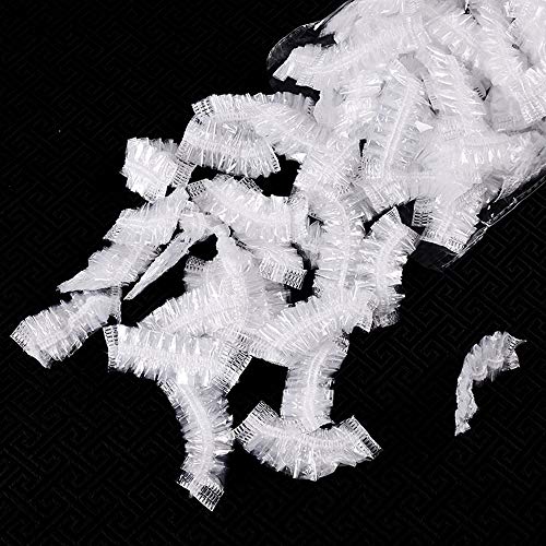 Disposable Clear Waterproof Ear Protector Covers for Shower Hair Dye -120 Pieces