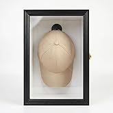 Weifmhdm Hat Display Case with Hinged Door, Baseball Cap Shadow Box | Hinged Door, No Assembly, Ready to Hang, Includes Hooks &amp; Wall Mount Hardware, For Baseball Caps, Memorabilia Showcase