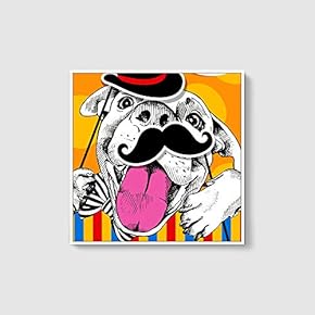 Framed Canvas Wall Art for Living Room, Bedroom Cute Animal Theme Canvas Prints for Home Decoration Ready to Hang - 16x16 inches