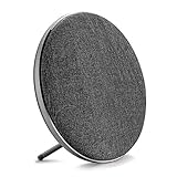 Fashion Bluetooth Speakers M16 for Birthday Gifts, JONTER Bluetooth 4.2 Round Speakers : [UPDATE VERSION] Alloy Housing, Imitation Fabric,Enhanced Bass, 15H Playtime - (Gray)