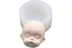 Kids Face Silicone Mold Human Soft Clay Cake Decorating Tools Chocolate Candy Resin Doll