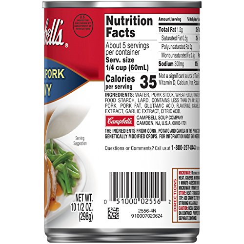 Campbell's Gravy, Golden Pork, 10.5 oz. Can (Pack of 24)