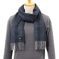 Wool Angora Scarf ALLAA 19754: Navy