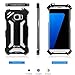 Galaxy S7 Edge Case, Lwang Aluminum Metal Shock Proof Frame Bumper Double Color Oxidation Aluminum Metal Case Cover for Samsung Galaxy S7 Edge (r just Blue)…
