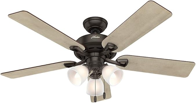 Hunter Kenney 52 In Premier Bronze Indoor Downrod Or Close Mount