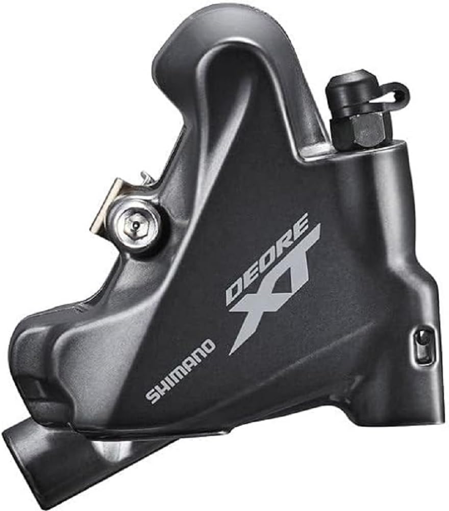 Shimano Deore XT BR-M8110 XT 2 pot disc brake calliper, flat mount, rear, Black