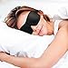 Iconic Contoured Sleep Mask Blocks Out Light, Improves Sleep for Travel, Daytime Rest. Memory Foam Eye Cavity, Adjustable Strap Fits All Sizes, Breathable Fabric, Black. FREE Travel Pouch & Ear Plugs