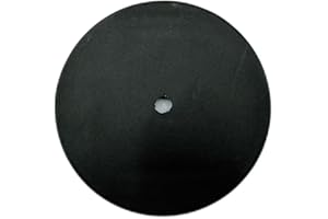 khtumeware 4-Pack Black Large Backplate of Kitchen Bifold Closet Cabinet Door Knob, 2-1/3 Inch Circle Escutcheon Back Plates for Bi-Fold Closet Doorknobs Barn Handles Pulls, Thick Round Wide Base