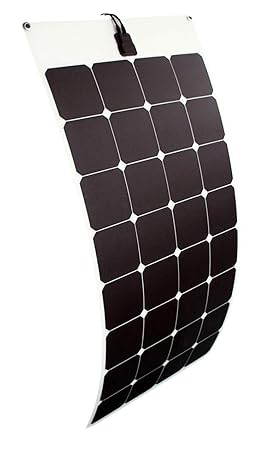 enjoysolar® flexibel Solarmodul 100W Solarpanel 12V ideal für Caravan Boot Yacht