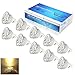 ELINKUME MR16 LED 5W Light Bulbs,Equivalent 60W Halogen Lamps,GU5.3 Warm White 3000K Energy Saving Bulb,510LM Spotlight Bulb,No Flicker,Aluminum Material,120°Beam Angle,AC 12V,4 Pack