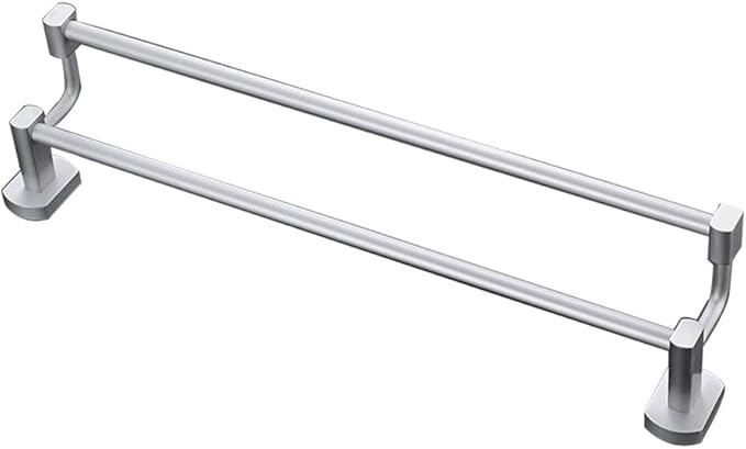 MJJIA Barra De Toalla De Aluminio del Espacio Barra De Baño Doble