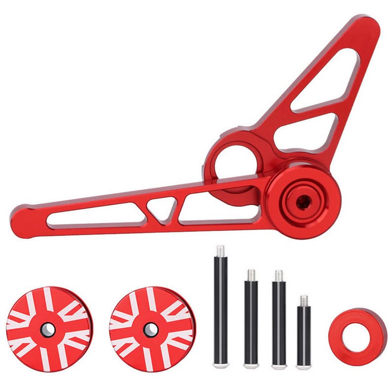 Lightweight Aluminium Chain Tensioner for Brompton 1-6 Speed Union Jack RED