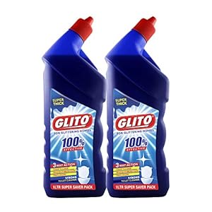 GLITO Toilet Cleaner Thick Toilet Cleaning Suitable for Toilet Bowls Cleaner 1000 ml (Pack of 2)