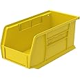 Akro-Mils 30230 AkroBins Plastic Storage Bins, Space-Saving Stackable Bins for Garage, Pantry, Craft Organization, 11-Inch x 5-Inch x 5-Inch, Yellow, 12-Pack