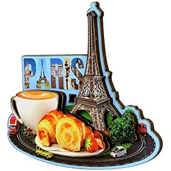 Eiffel Tower Paris Magnet French Design and Street