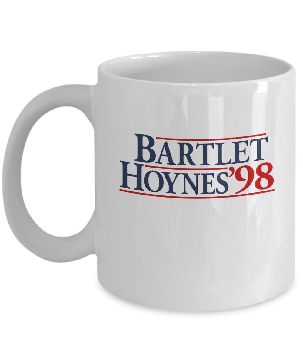 Bartlet Hoynes 1998 for America Coffee Mug Cup (White) The West Wing Tv Show Series Gift Accessories Merchandise Shirt Sticker Decal Art Decor AR