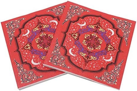 20 Pcs Ramadan Eid Mubarak Decoration Printing Paper Napkin Table Decorations Paper Towels